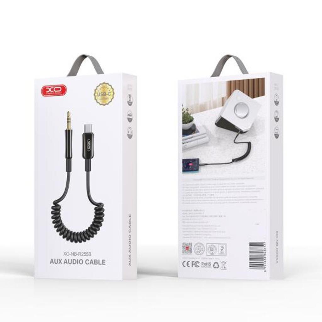 XO XO-NB-R255B Type-C To 3.5mm AUX Spiral Kablo