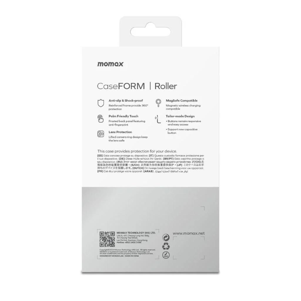 Apple iPhone 16 Pro Momax Roller Açılabilir Magsafe Destekli Hibrit Kılıf
