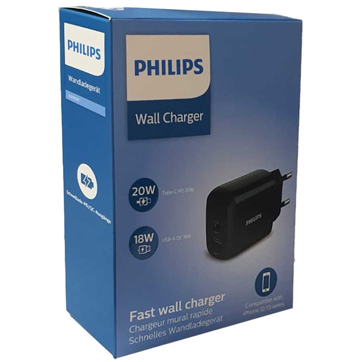 ŞARJ CİHAZI Philips DLP4326CB/12 20W Typ-C 18W Total 38W Usb Hızlı Şarj başlığı