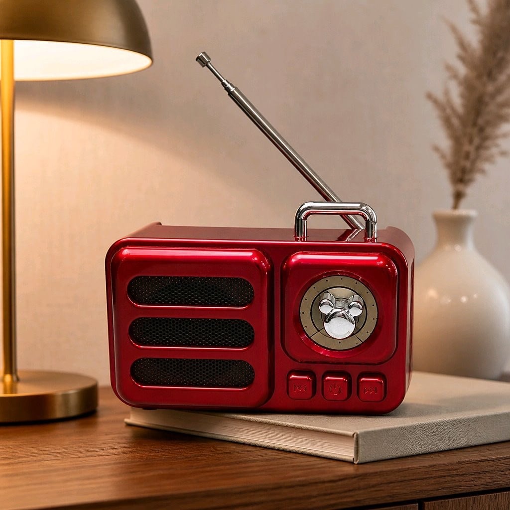 Platoon PL-4708 Bluetooth 5.3 Version Mini Metal Retro Radyo Görünümlü Ses Bombası