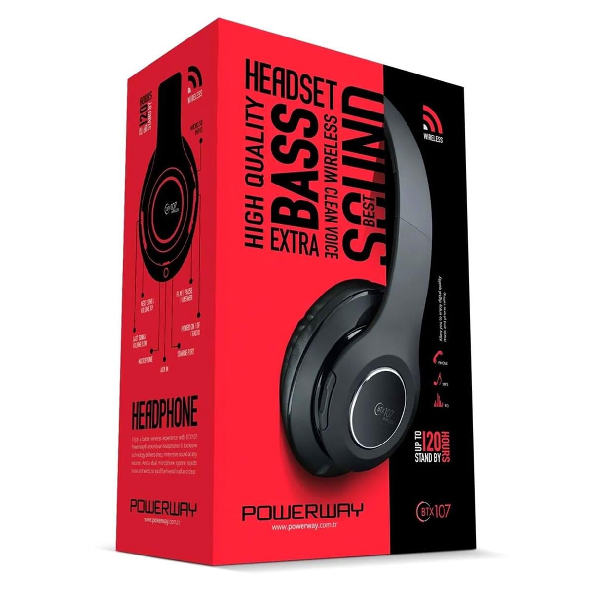 KULAKLIK Powerway Kulak Üstü Bluetooth Kulaklık