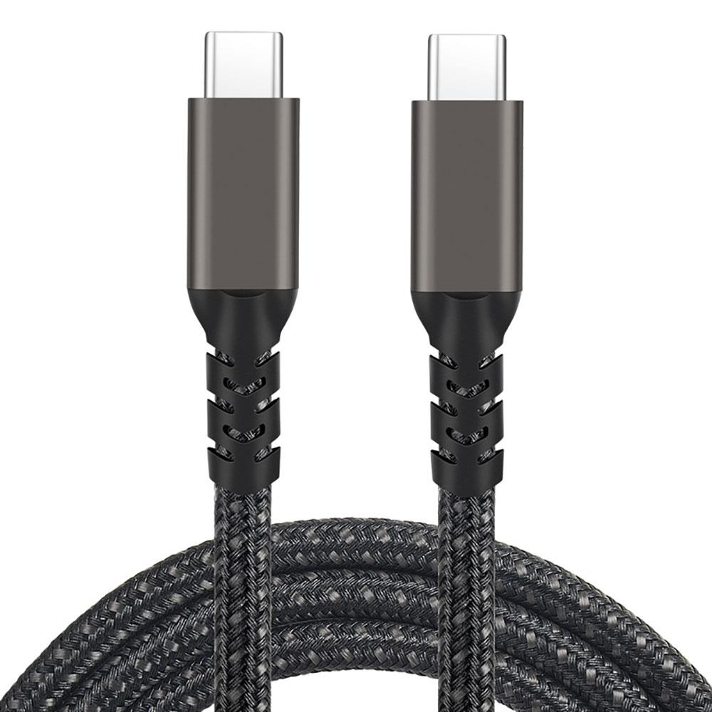 Qgeem 2.Jenerasyon Type-C to Type-C USB3.2 PD Data Kablosu 100W 20Gbps 4K@60Hz 2 Metre