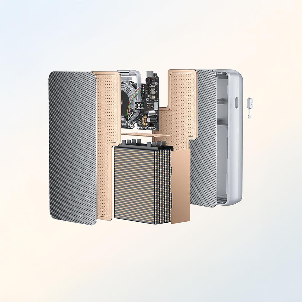 Recci RPB-P58 PD Hızlı Şarj Özellikli Type-C Kablolu Powerbank 22.5W 10.000mAh