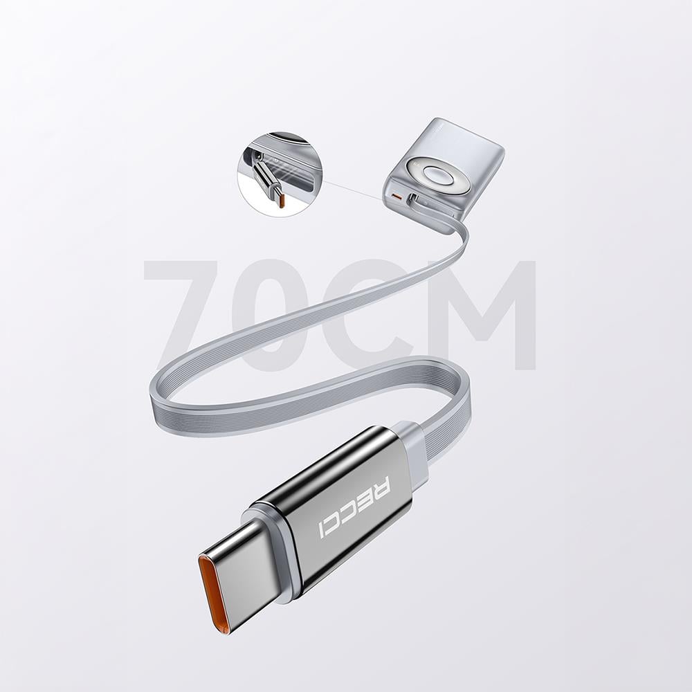 Recci RPB-P72 Hızlı Şarj Özellikli Type-C Kablolu Powerbank 65W 20.000mAh