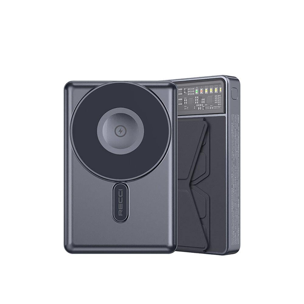 Recci RPB-W19 Standlı M-safe Şarj Özellikli Powerbank 10.000mAh