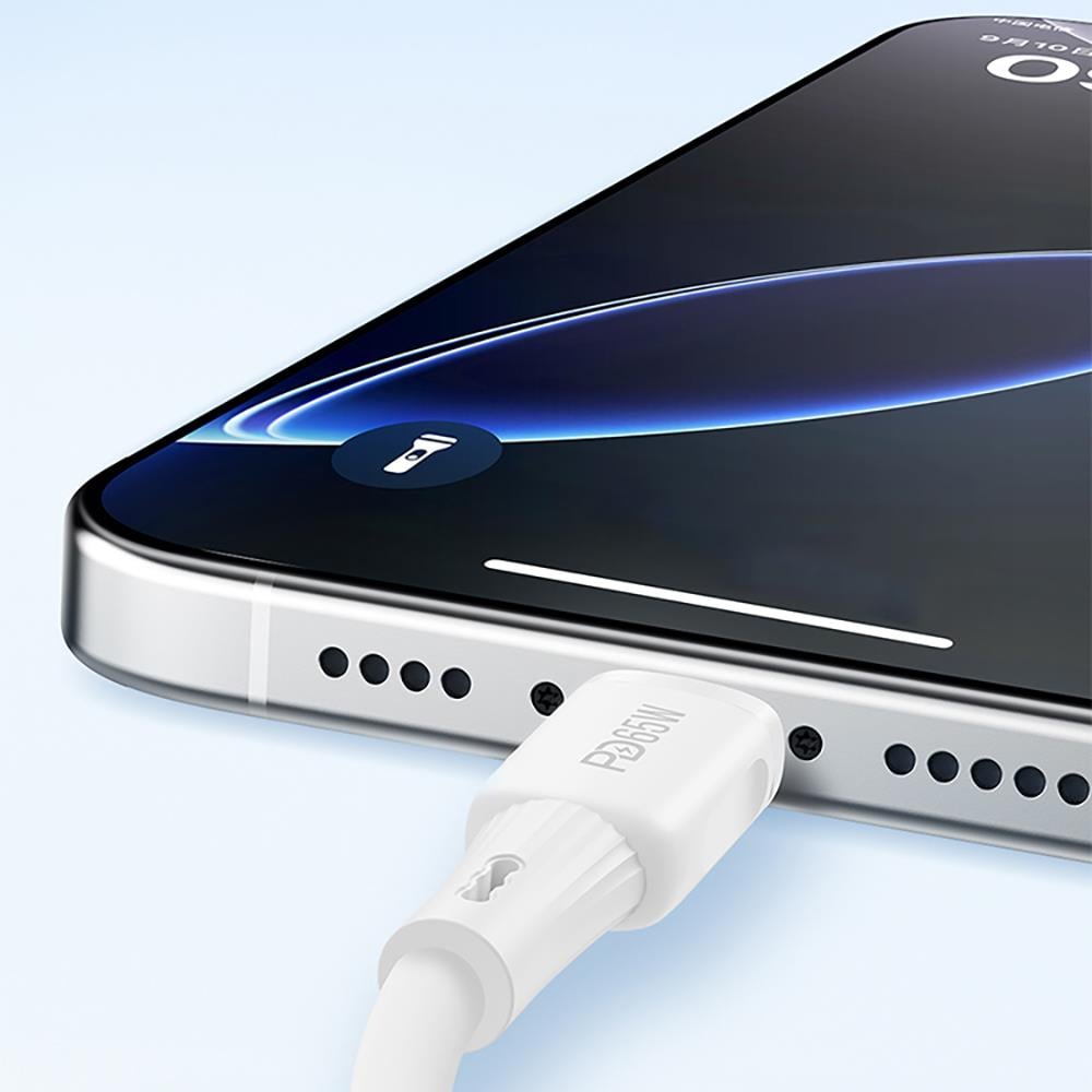 Recci RS52CC Type-C to Type-C PD Hızlı Şarj Özellikli Data ve Şarj Kablosu 65W 1M