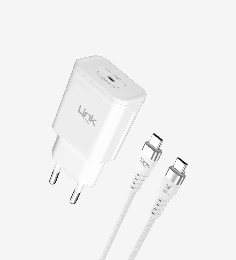 S664 Premium USB-C Kablolu 20W Type-C Hızlı Şarj Aleti