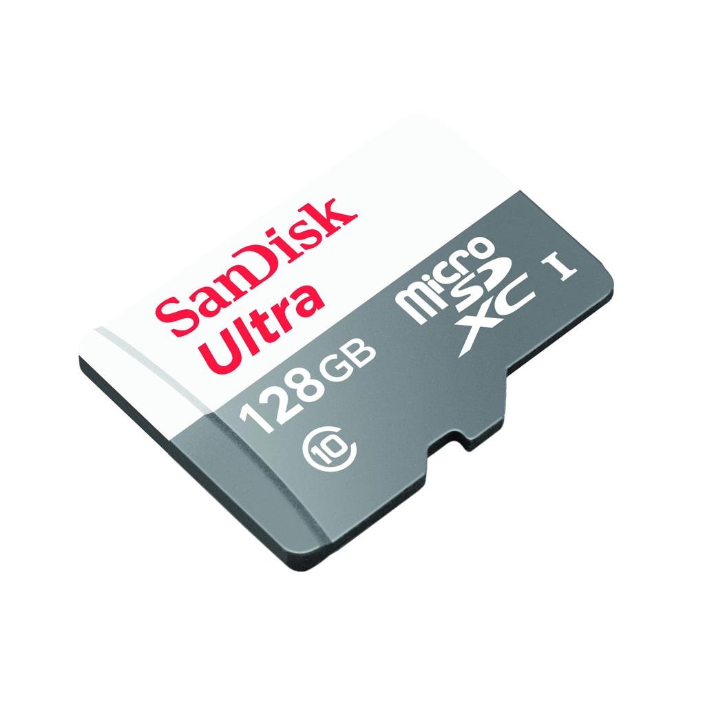 SanDisk 128GB Ultra UHS-I Class 10 MicroSDXC Hafıza Kartı, 100MB/sn'e kadar - SDSQUNS-128G-GN6MN