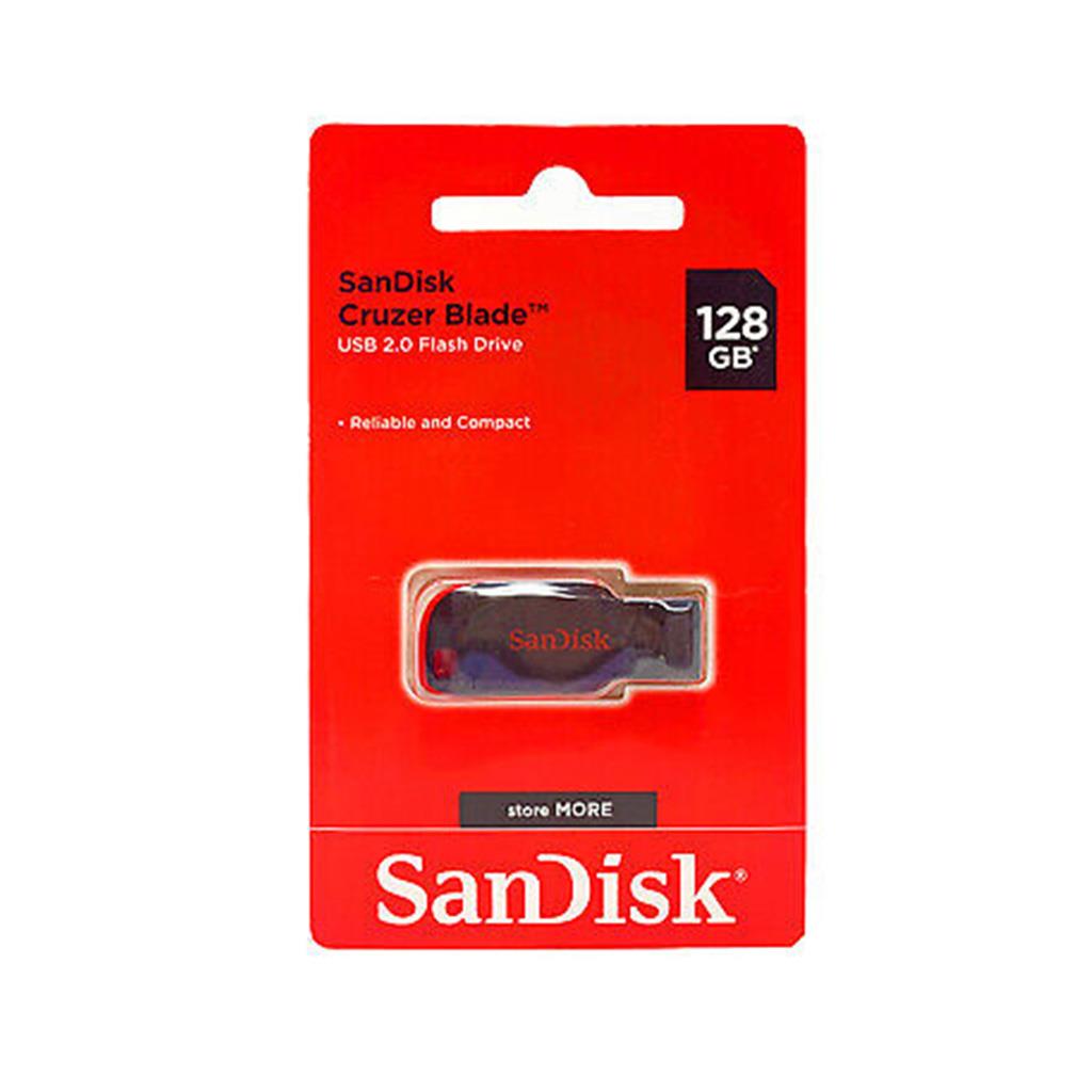 Sandisk USB Cruzer Blade 128GB Flash Bellek (SDCZ50-128G-B35)