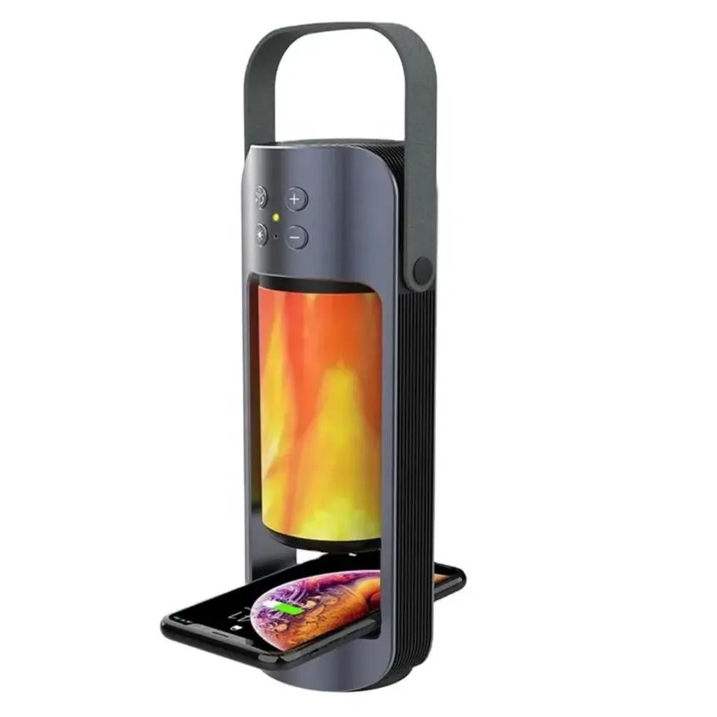 SubZero SB40 Alevli Led Işıklı Bluetooth TWS Hoparlör (Kablosuz Şarj Destekli)