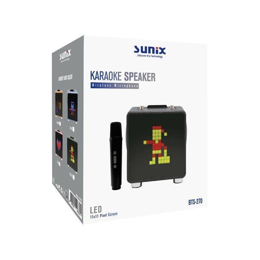 Sunix BTS-270 15W 11X11 Piksel Led Ekranlı Karaoke Bluetooth Hoparlör