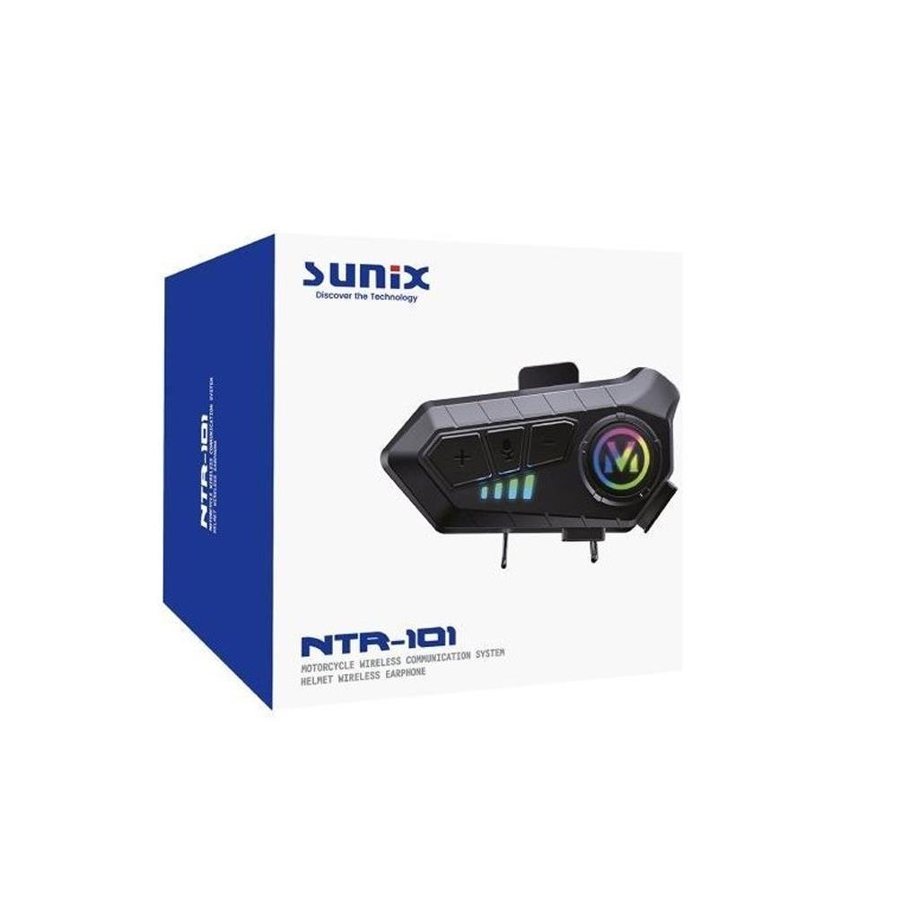 Sunix Ntr-101 1000 Mah IPX6 Su Geçirmez V5.3 Intercom Motosiklet Kask Kulaklığı