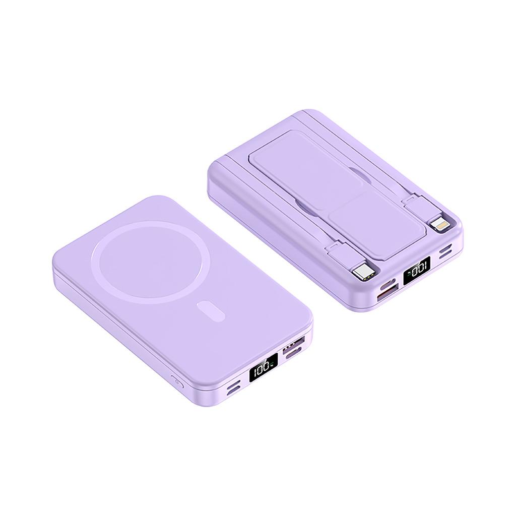 Sunix PB-47 10.000 mAh 22.5W Kendinden Kablolu Magsafe Standlı Powerbank