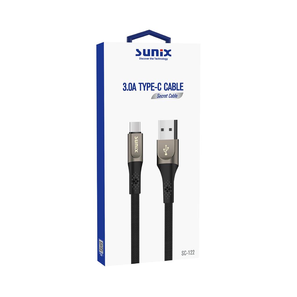 Sunix SC-124 3.0A Type-c To Type-c 1m Kablo