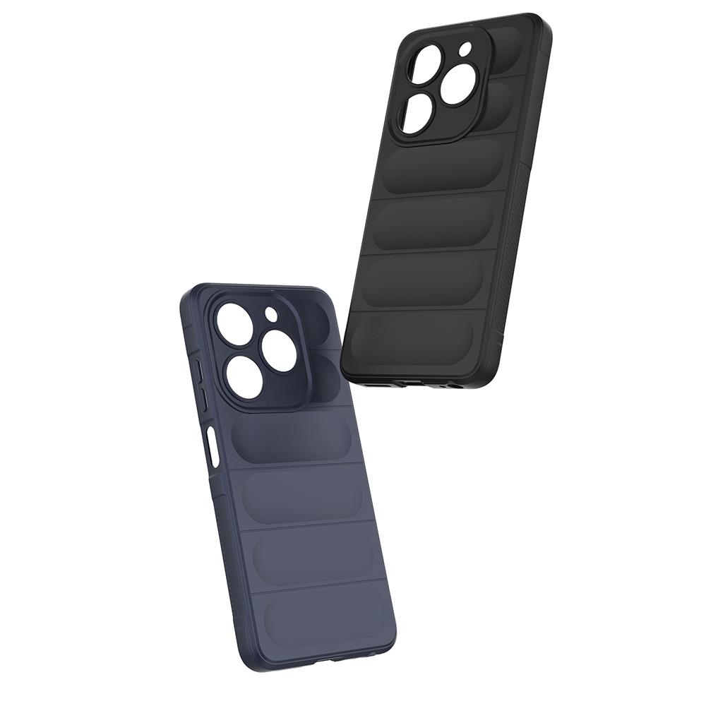 Tecno Spark 20C Kılıf Esnek TPU Oyuklu Arka Yüzey Tasarımlı Zore Etnik Silikon Kapak