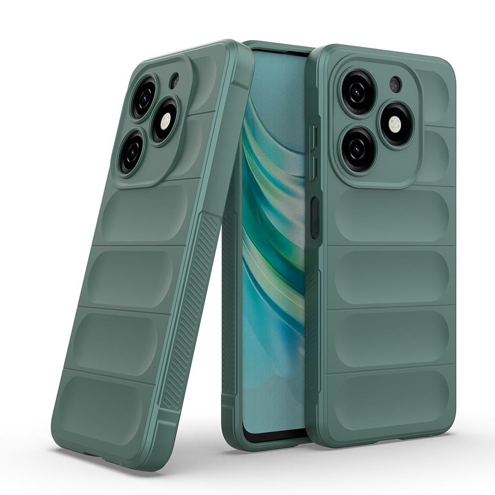 Tecno Spark 20C Kılıf Esnek TPU Oyuklu Arka Yüzey Tasarımlı Zore Etnik Silikon Kapak