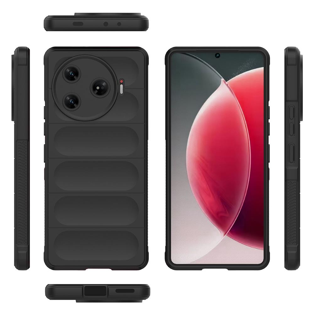 Tecno Spark 30 Pro Kılıf Esnek TPU Oyuklu Arka Yüzey Tasarımlı Zore Etnik Silikon Kapak