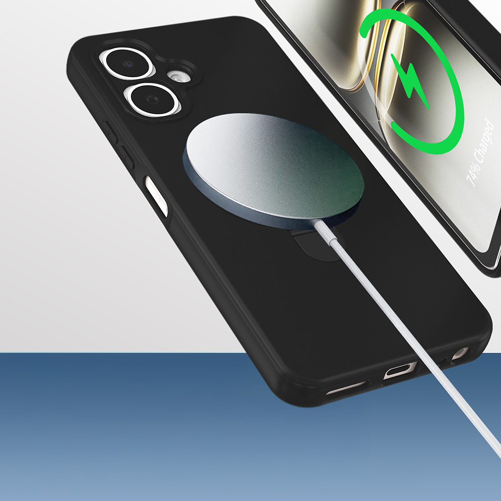 Tecno Spark Go 2 Kılıf M-safe Şarj Özellikli Standlı Zore Samara Kapak