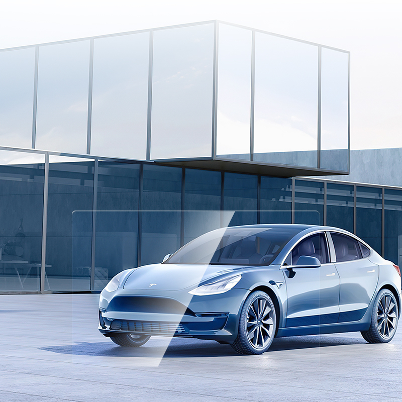 Tesla Model Y CaseWorld Araç Multimedya Uygulama Aparatlı Ekran Koruyucu