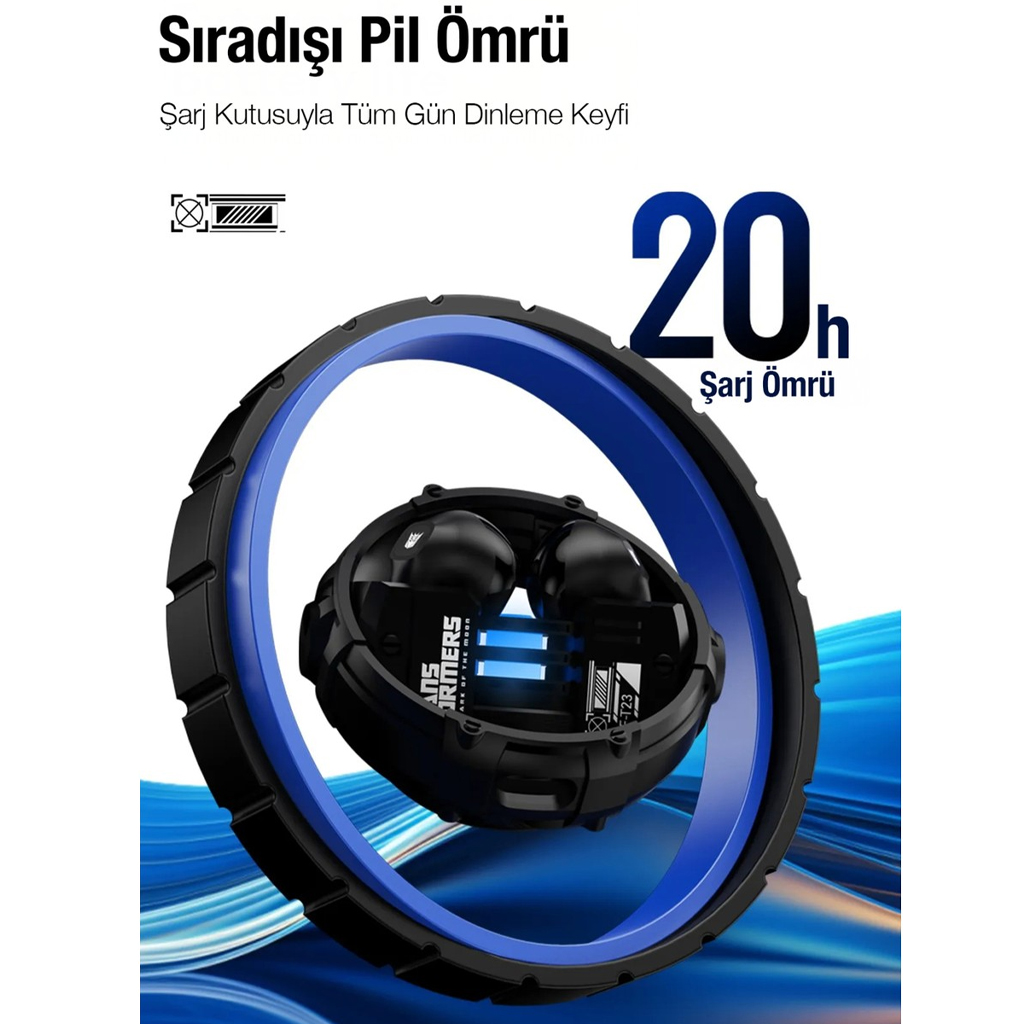 Transformers Megatron T23 Bluetooth V5.4 Versiyon Kulak İçi Kablosuz Kulaklık