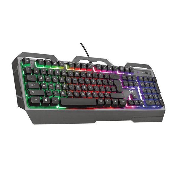 KLAVYE & MOUSE Trust GXT Torac Illuminated RGB Metal Gaming Klavye (Q-TR)