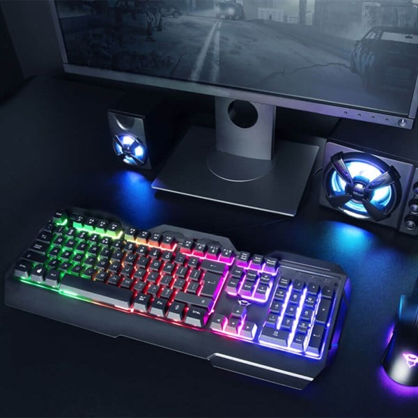 KLAVYE & MOUSE Trust GXT Torac Illuminated RGB Metal Gaming Klavye (Q-TR)