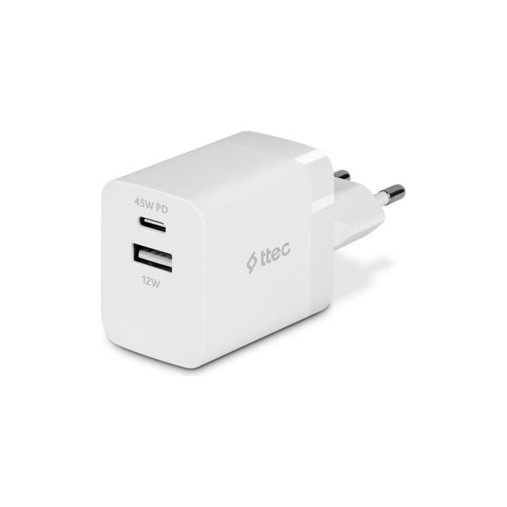 Ttec SmartCharger Duo Pro 45W PD USB-C/USB-A Seyahat Şarj Başlığı