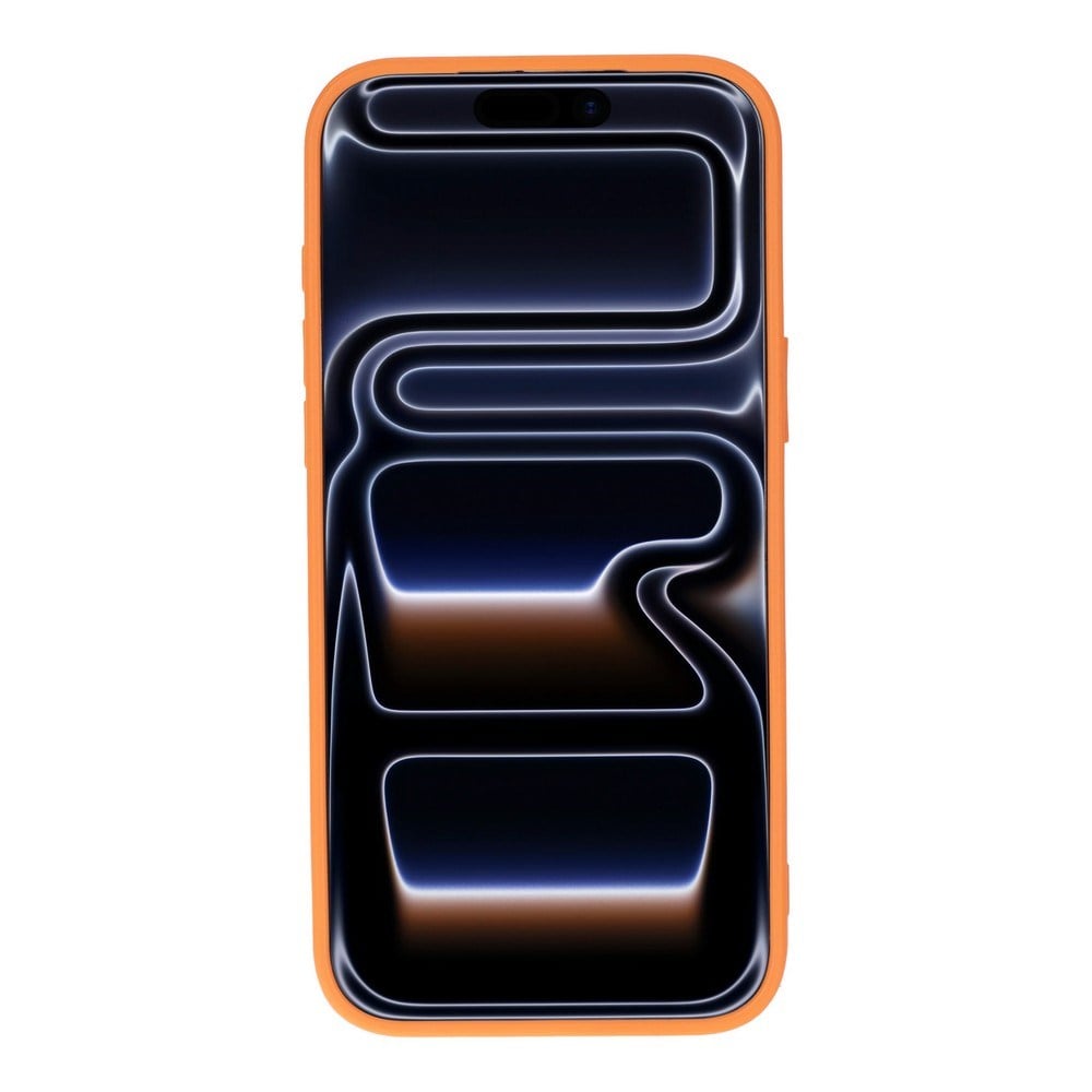 Vissel iPhone 17 Pro Uyumlu Taşlı Kalp Detaylı Kılıf – Parlak Taşlı, Darbe Emici Koruma, Şık & Trend Telefon Kılıfı, Turuncu