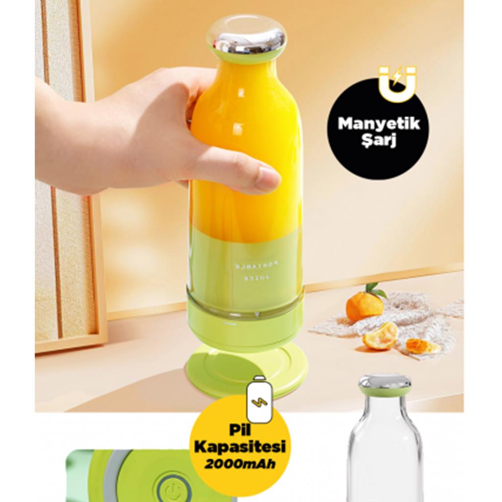 Wrapsol L1 Smoothie Blender Taşınabilir Şarjlı Kişisel Mini Meyve Karıştırıcı 300 mL