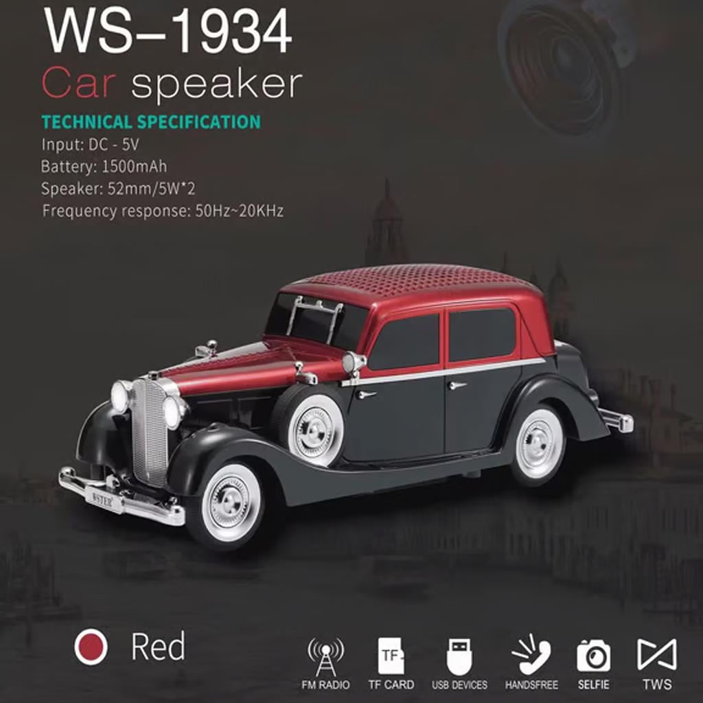 Wster WS-1934 Araba Görünümlü Bluetooth Hoparlör