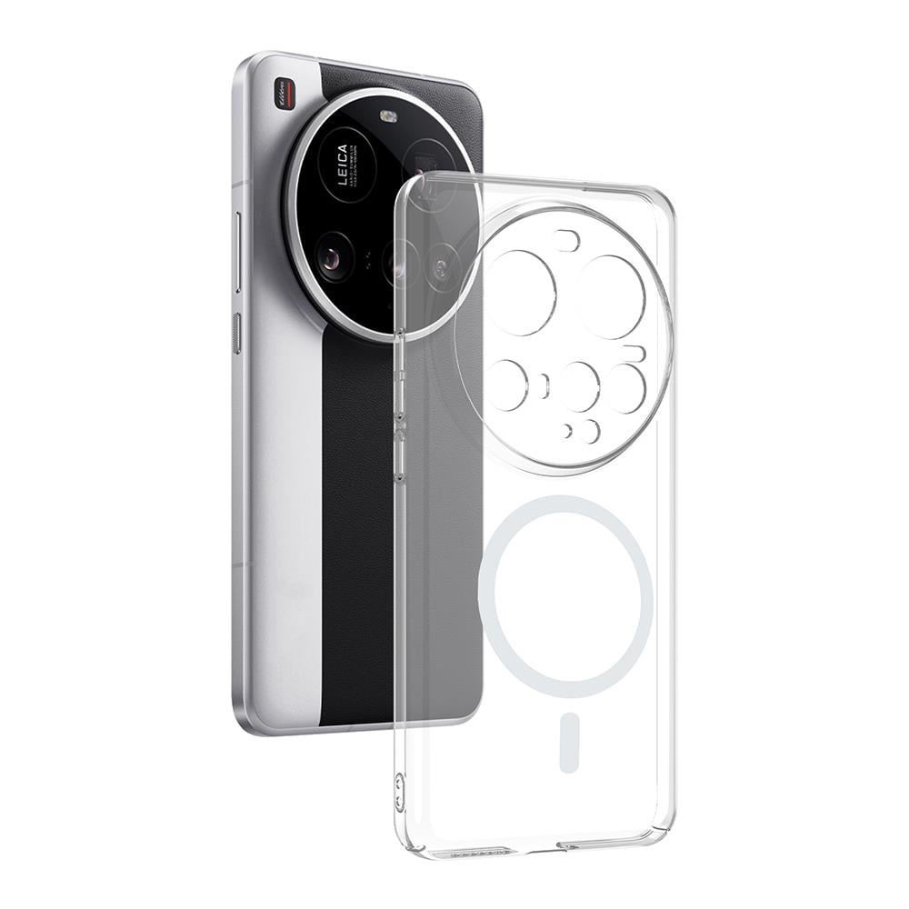Xiaomi 15 Ultra Kamera Korumalı M-Safe Şarj Özellikli Şeffaf Zore London Sert PC Kapak