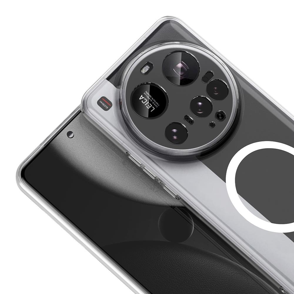 Xiaomi 15 Ultra Kamera Korumalı M-Safe Şarj Özellikli Şeffaf Zore London Sert PC Kapak