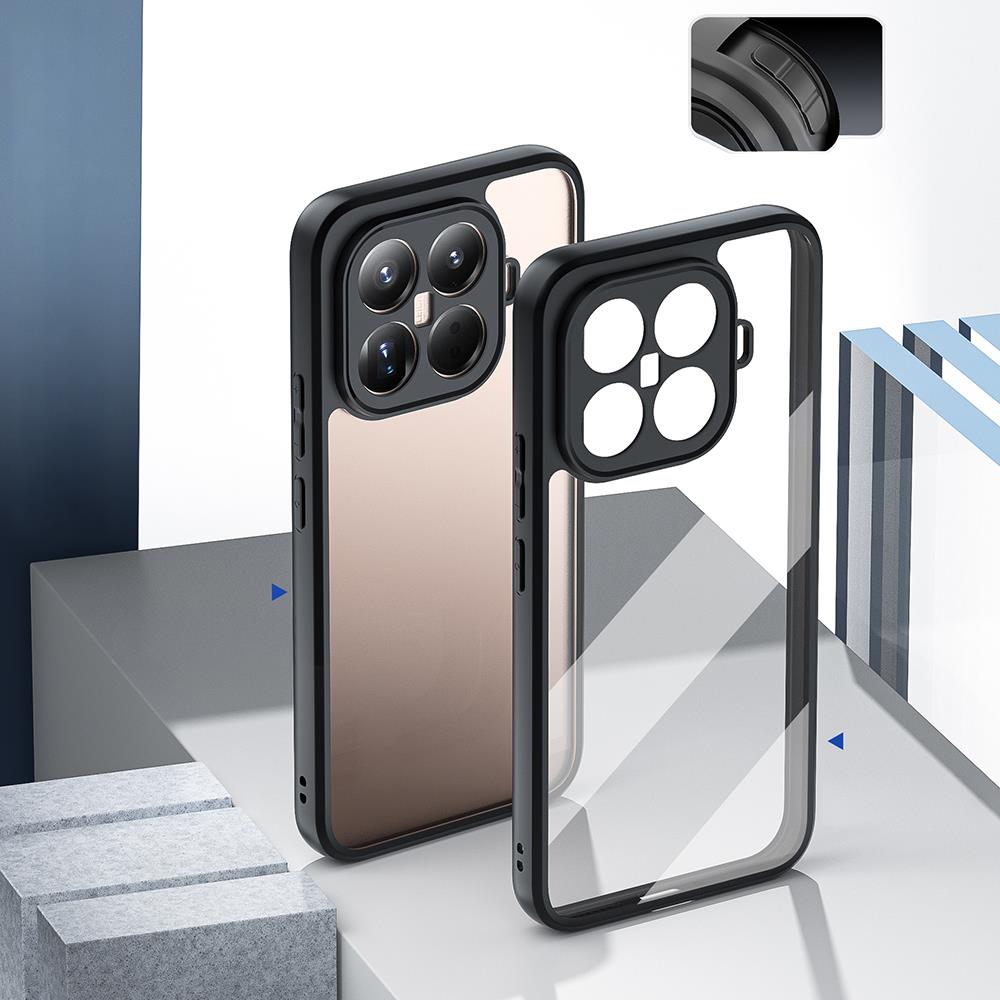 Xiaomi 15T Kılıf Kamera Korumalı Şeffaf Arka Yüzey Zore New Roll Kapak