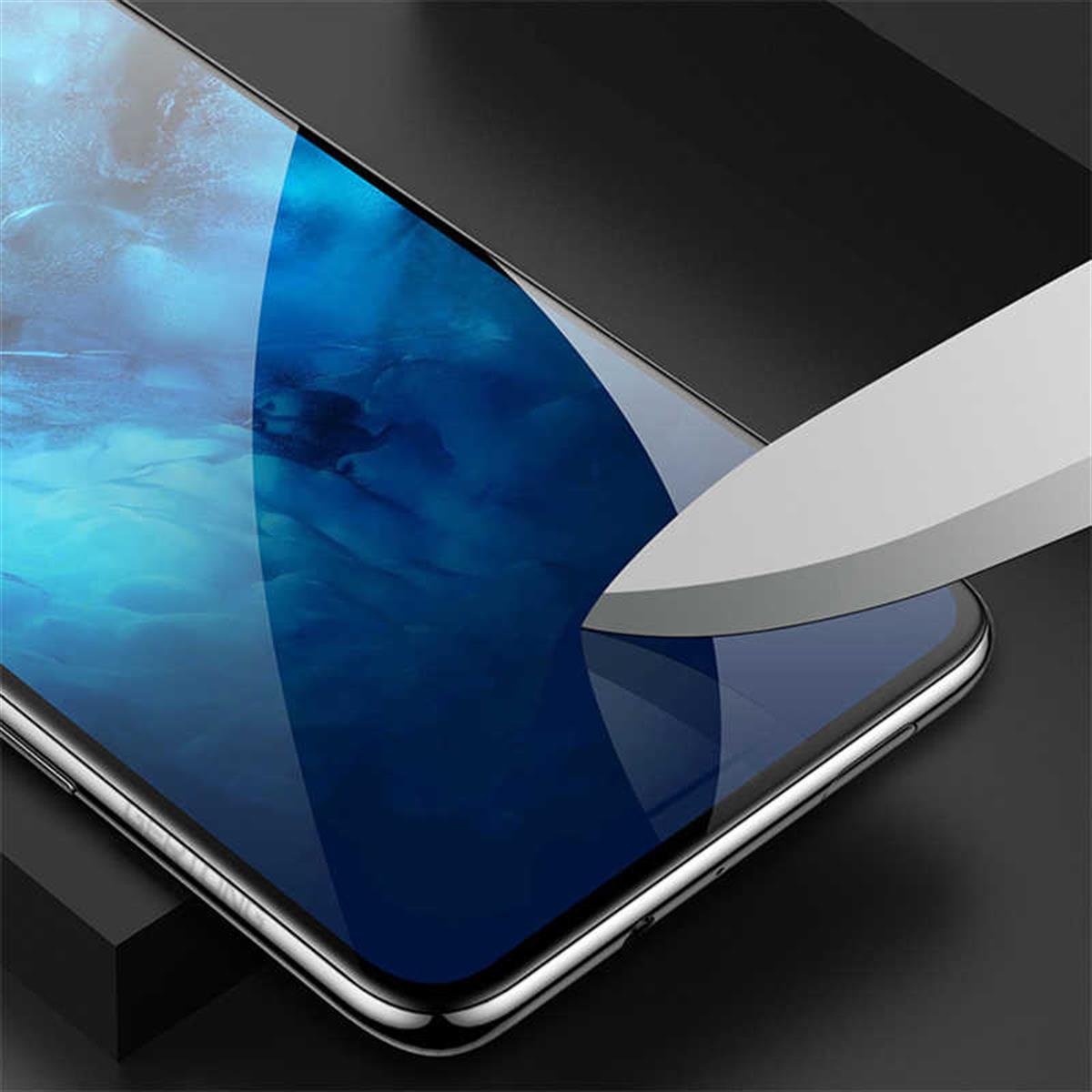 Xiaomi Mi 9T Zore Kenarları Kırılmaya Dayanıklı Cam Ekran Koruyucu