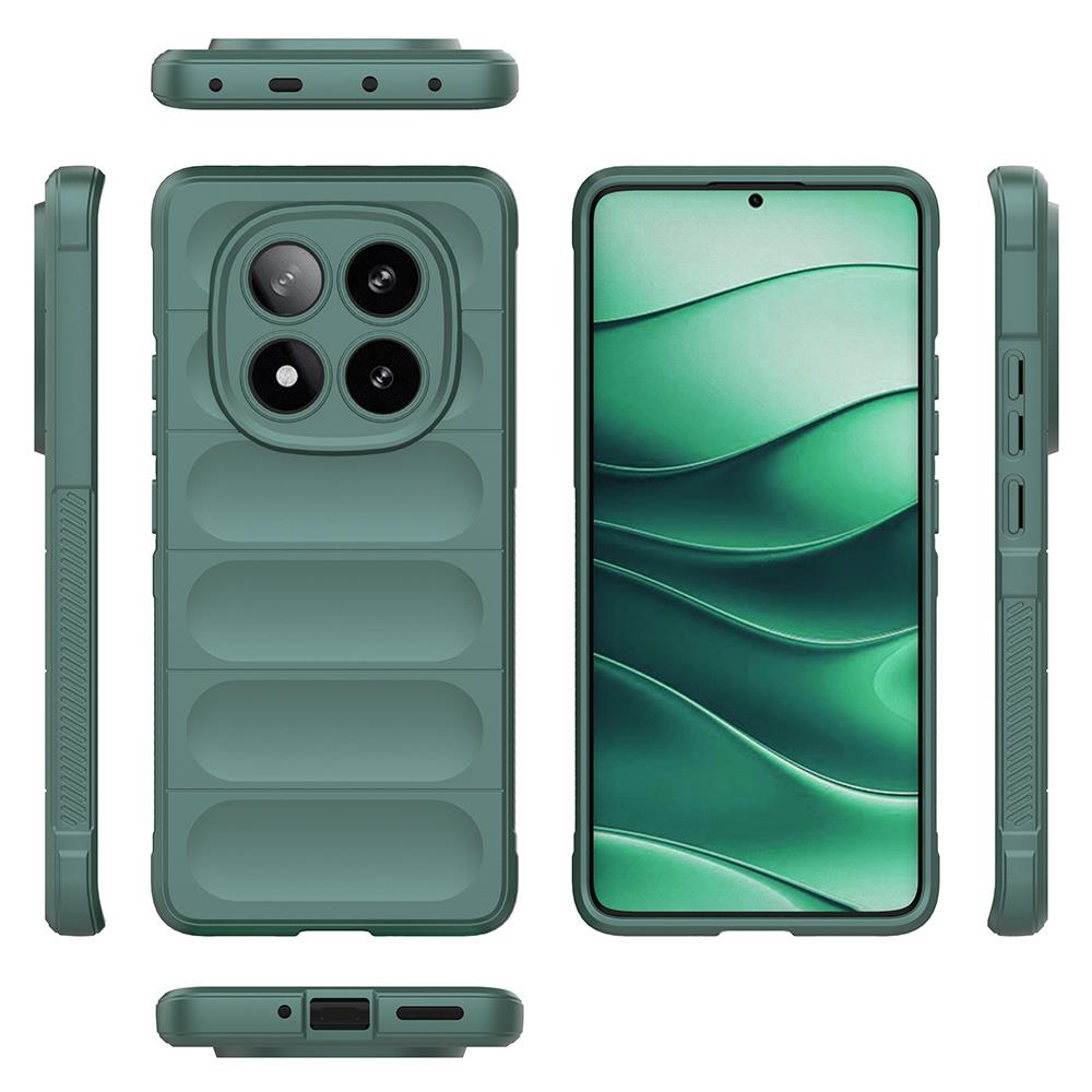 Xiaomi Poco X7 Kılıf Esnek TPU Oyuklu Arka Yüzey Tasarımlı Zore Etnik Silikon Kapak