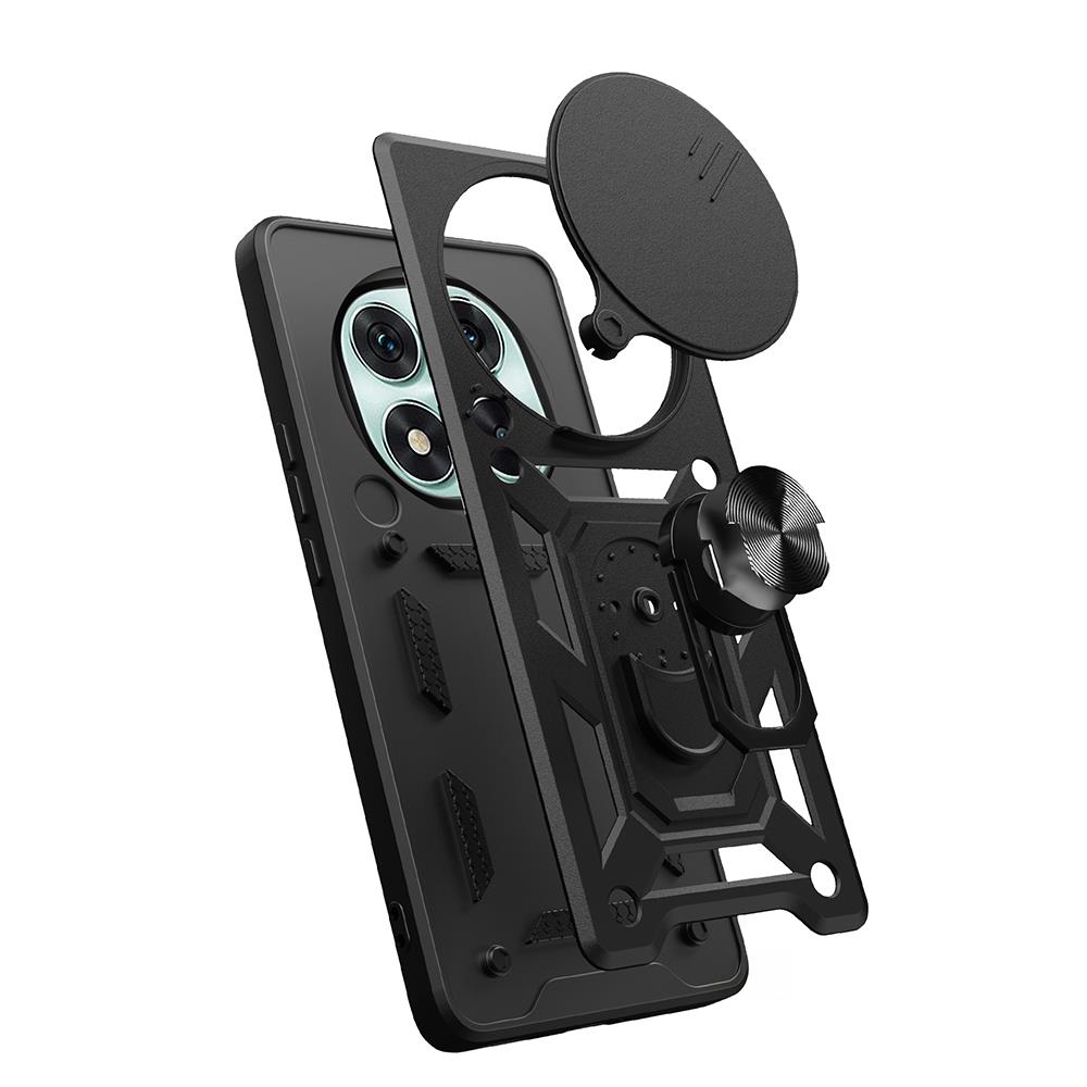 Xiaomi Poco X7 Kılıf Magnetik Standlı Kamera Korumalı Zore Sürgülü Vega Kapak