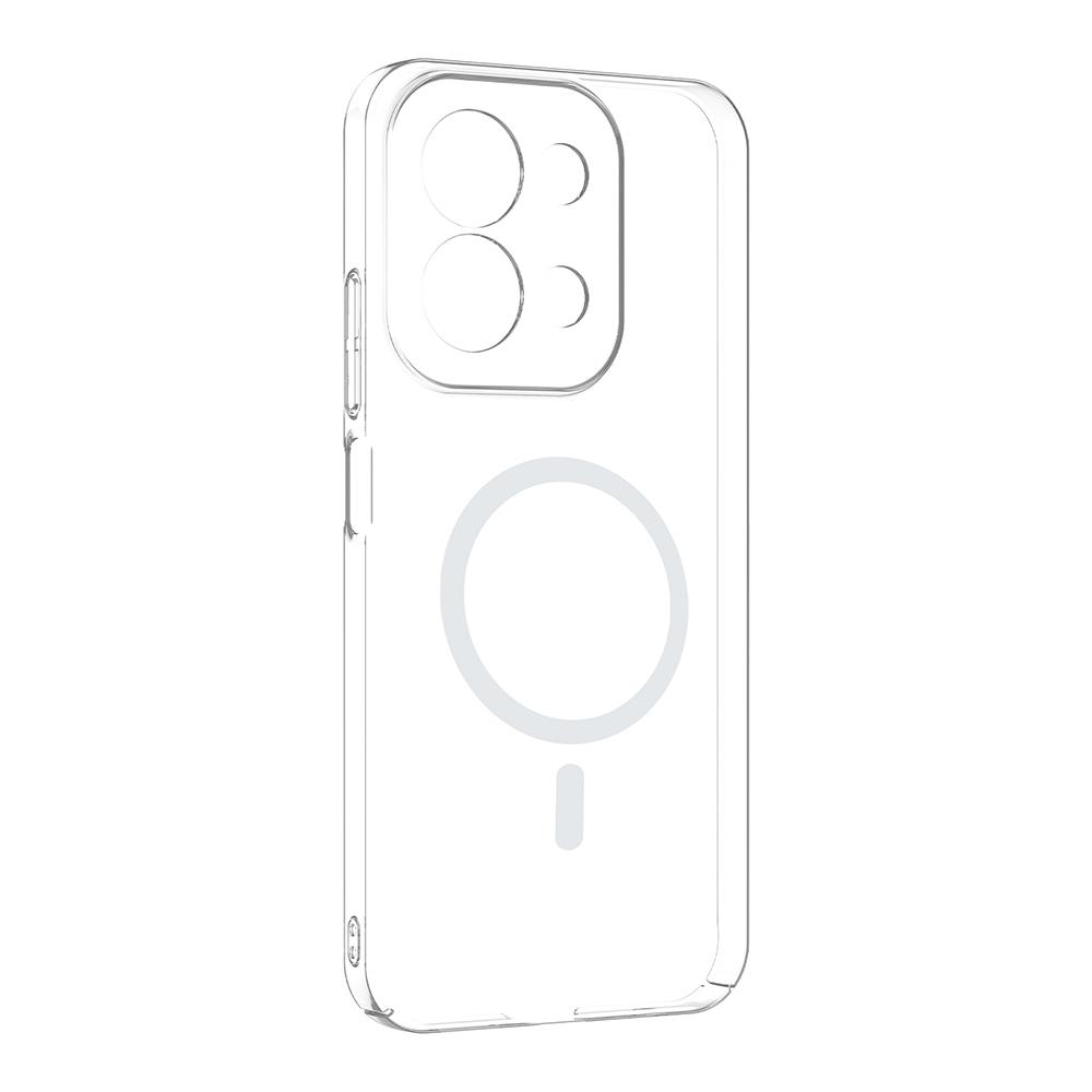 Xiaomi Redmi 15C Kamera Korumalı M-Safe Şarj Özellikli Şeffaf Zore London Sert PC Kapak