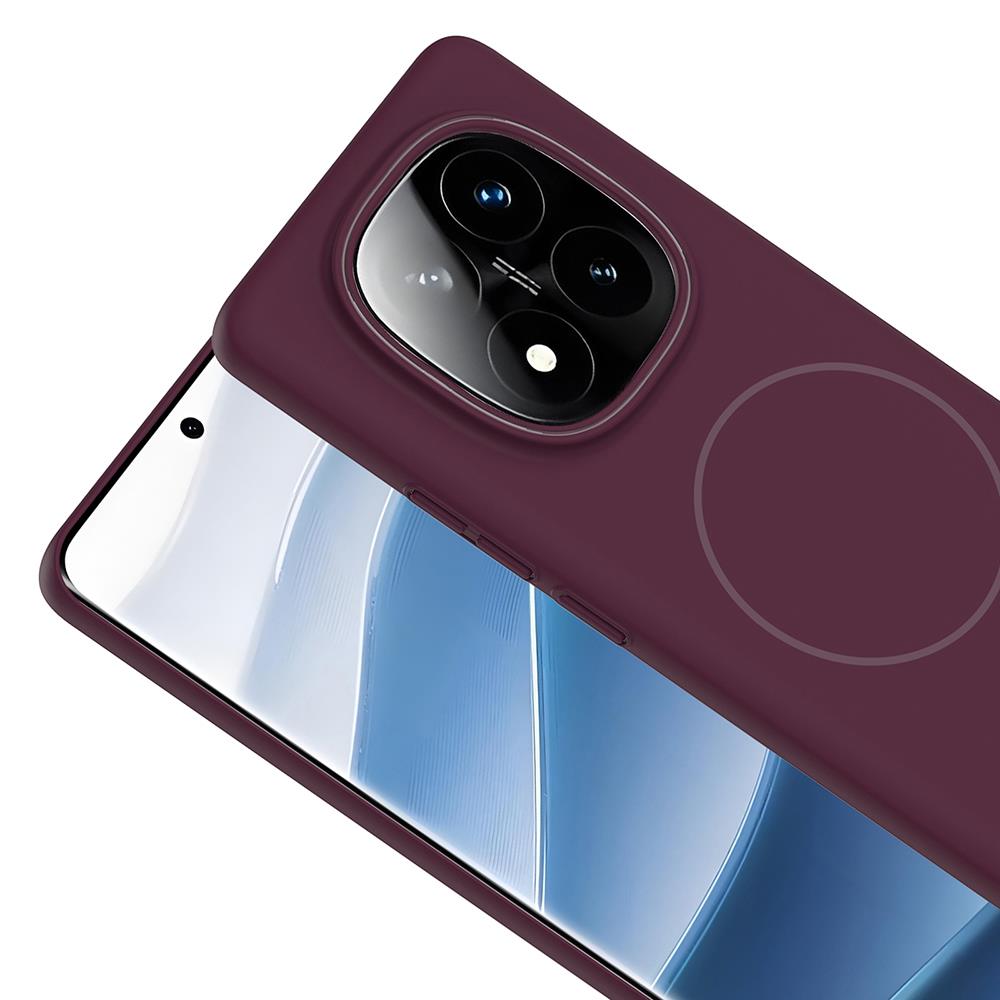 Xiaomi Redmi Note 14 Pro 4G Kılıf Magsafe Şarj Özellikli Zore Ruby Sert Kapak