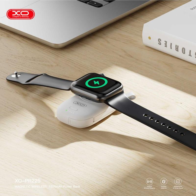 XO XO-PR225 2in1 Apple Watch 1200mAh Kablosuz Şarj ve Kendinden Kablolu Powerbank