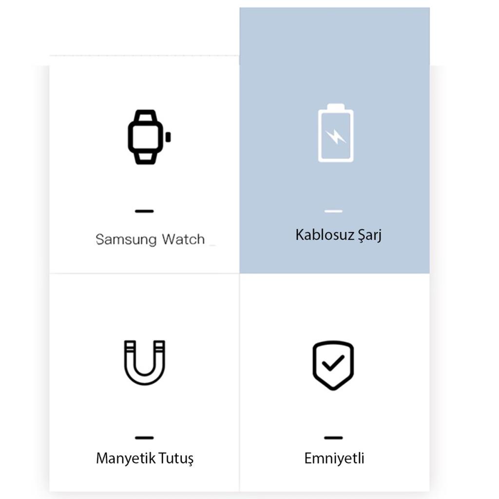 Yesido DS19 Samsung Watch Uyumlu Kablosuz Manyetik Akıllı Saat Şarjı