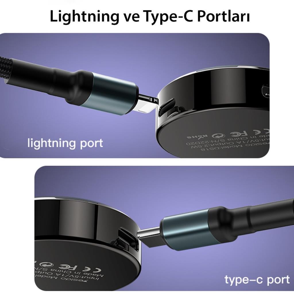 Yesido DS19 Samsung Watch Uyumlu Kablosuz Manyetik Akıllı Saat Şarjı