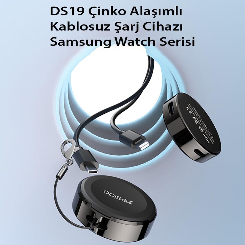 Yesido DS19 Samsung Watch Uyumlu Kablosuz Manyetik Akıllı Saat Şarjı