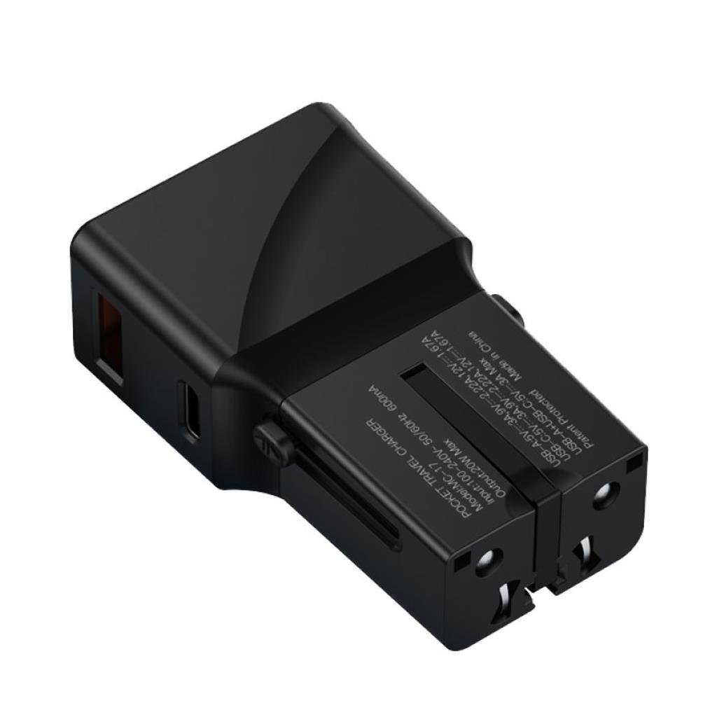 Yesido MC17 Universal  Mini 20W Hızlı Şarj Destekli Çift Çıkışlı Adaptör