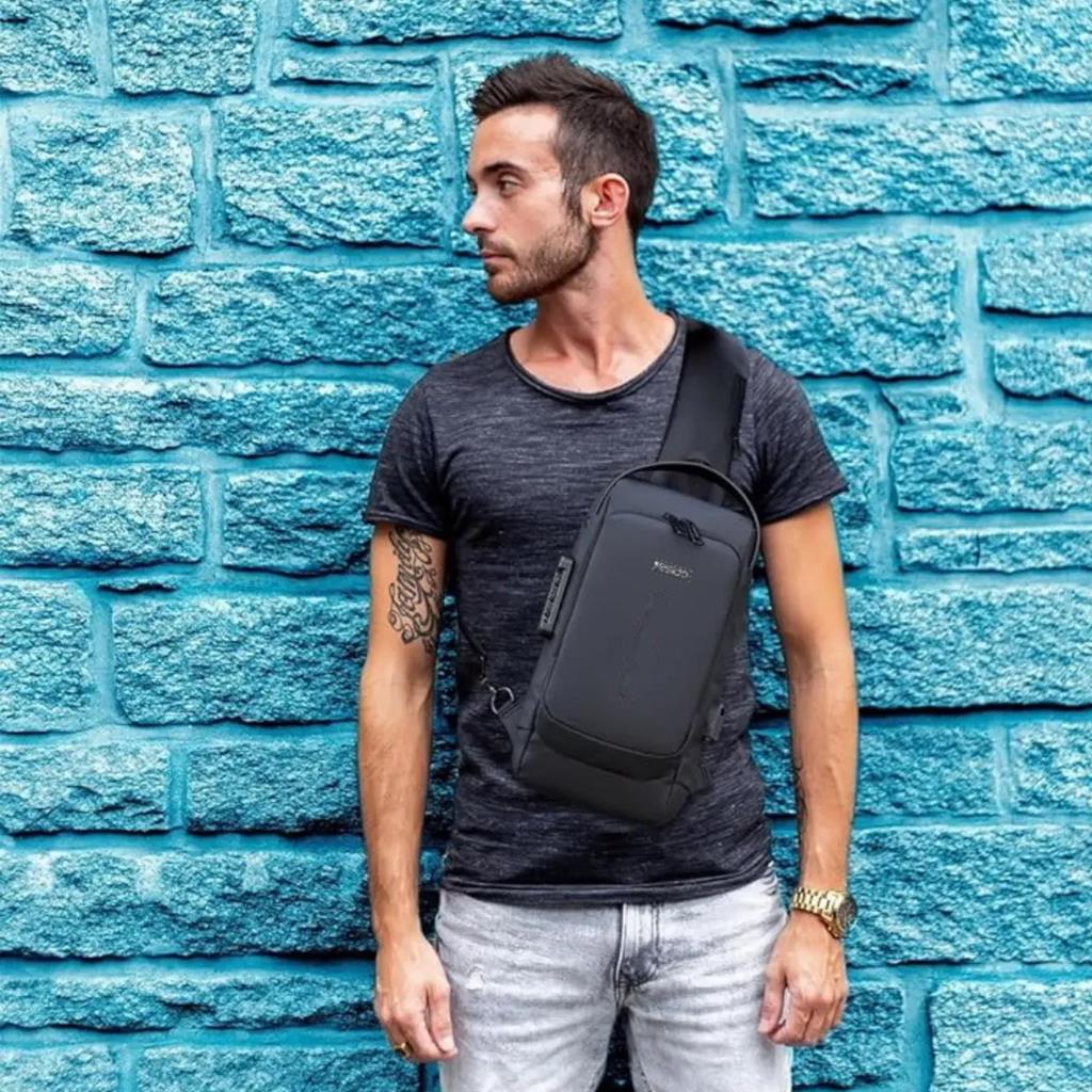 Yesido WB46 PVC Esnek Kumaşlı Pu Deri Sırt Çantası