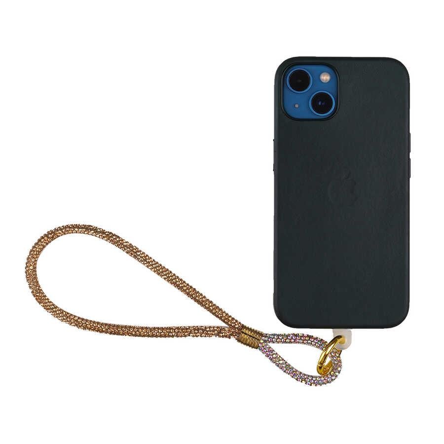 Zore Cep Telefonu Full Taşlı Halat İp 40 cm