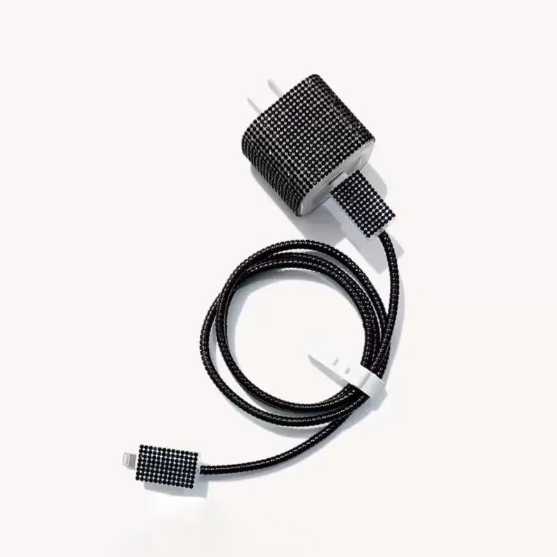 Zore Taşlı Şarj Aleti Koruyucu 4in1 Set