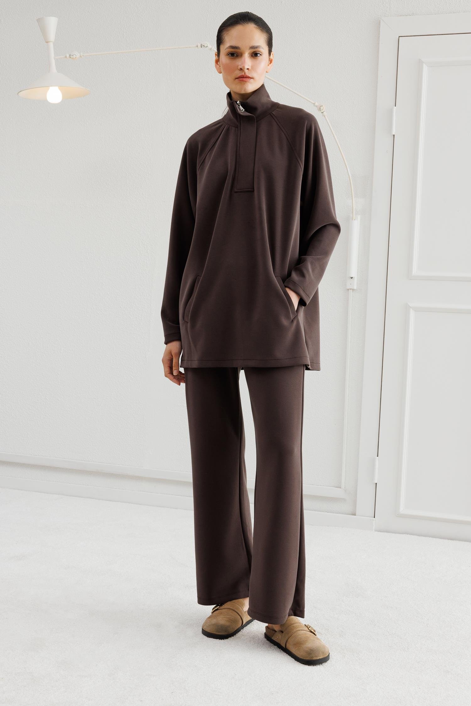 Apoletli Takım - Kahverengi 