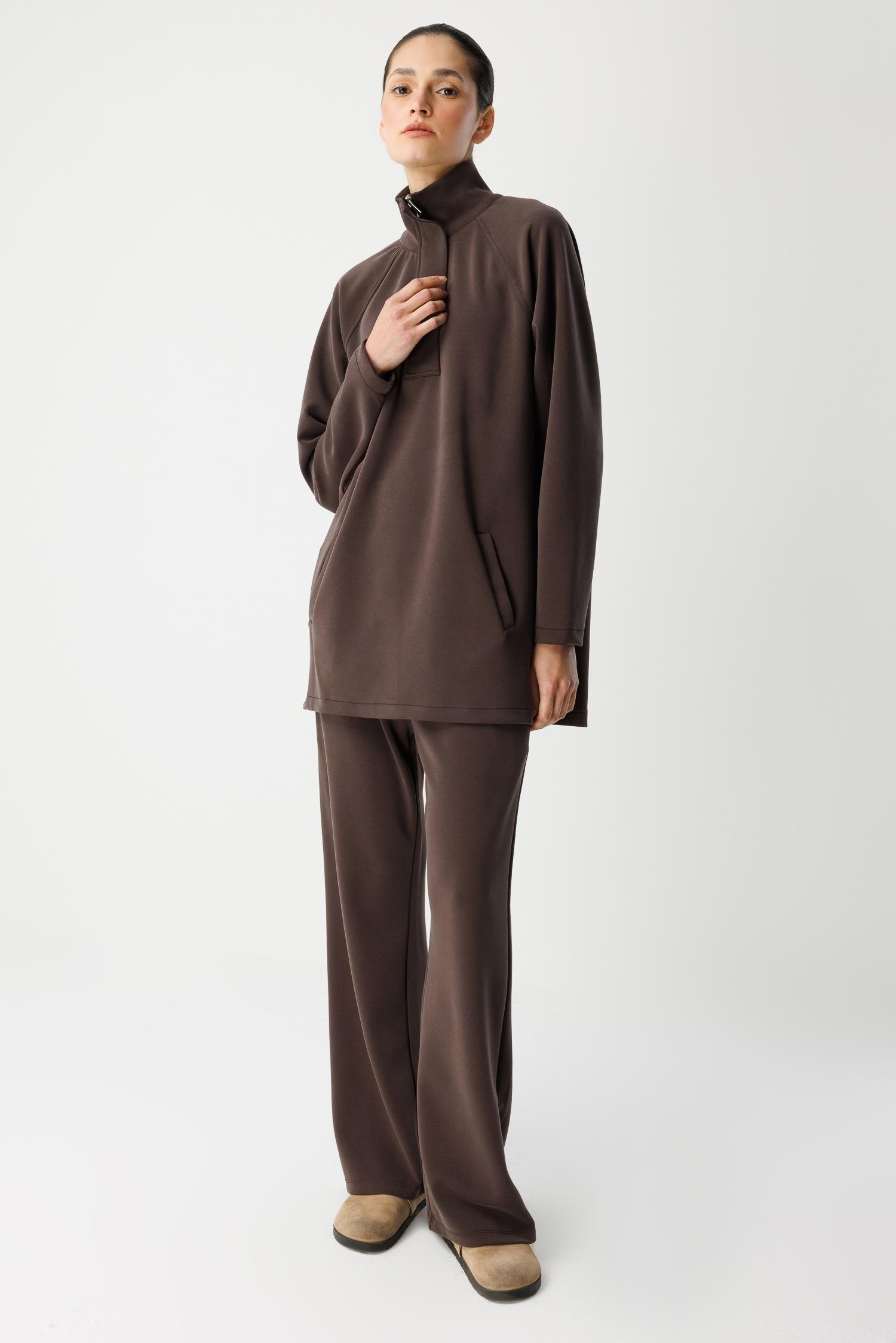 Apoletli Takım - Kahverengi 