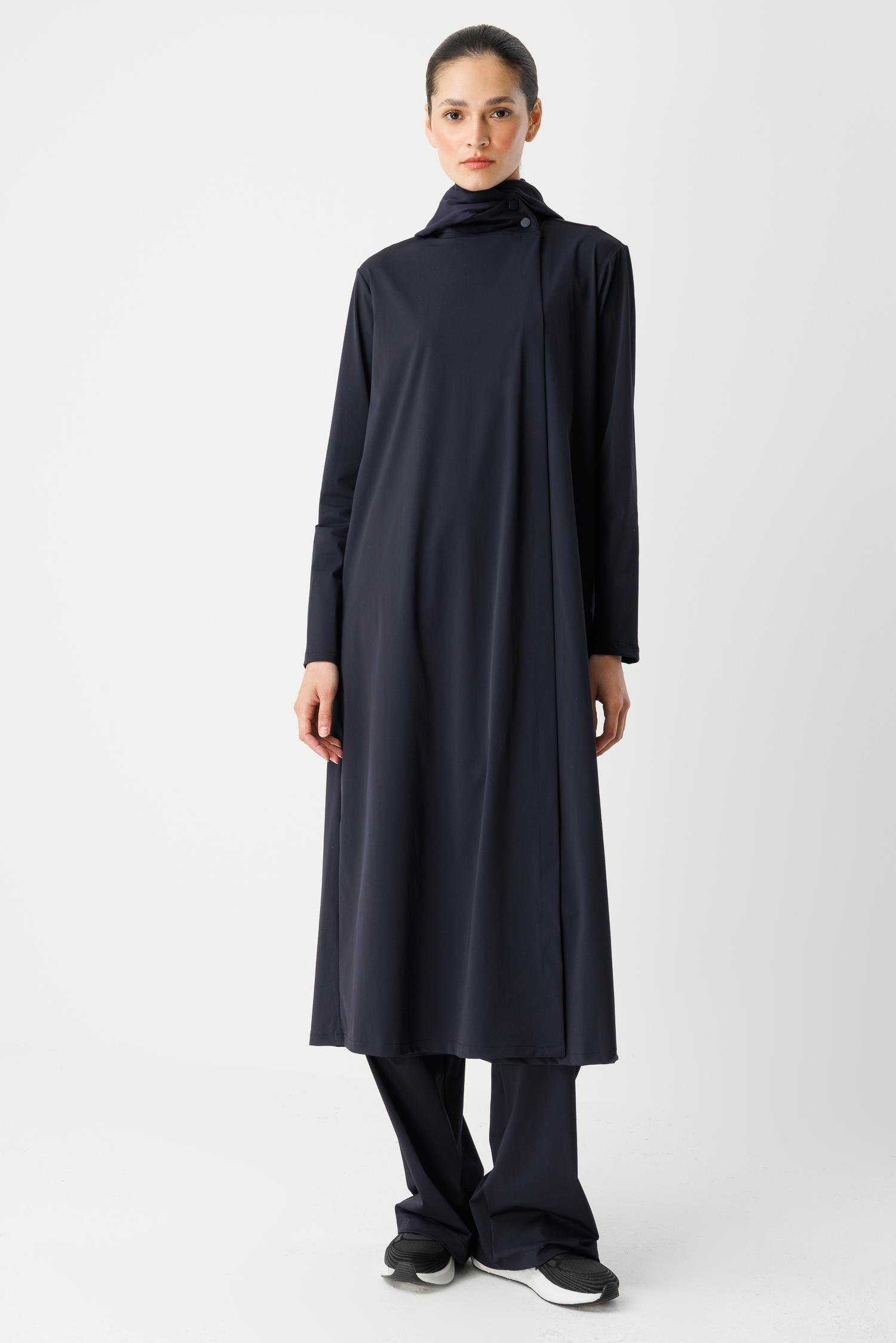 Kapüşonlu Yağmurluk - Lacivert