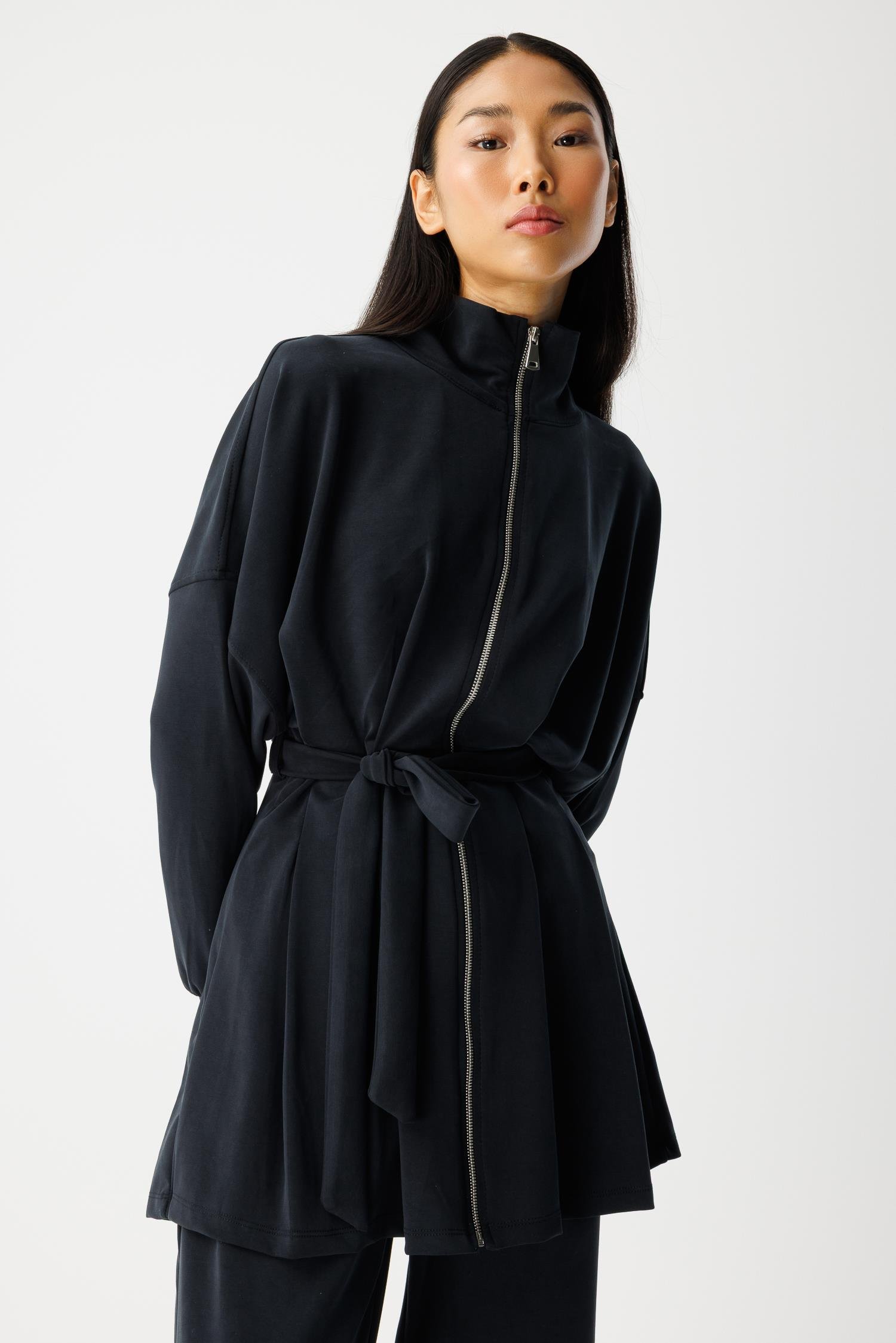 Pileli Modal Takım- Siyah